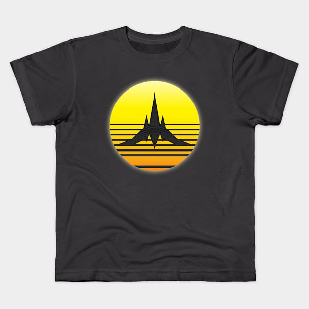 Sunset Cruise Kids T-Shirt by IamKiDSiD